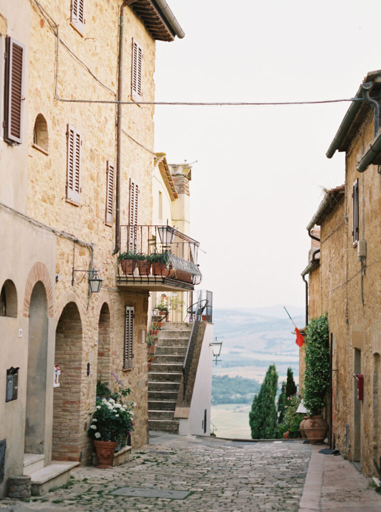 Val d'Orcia view in Pienza Tuscany