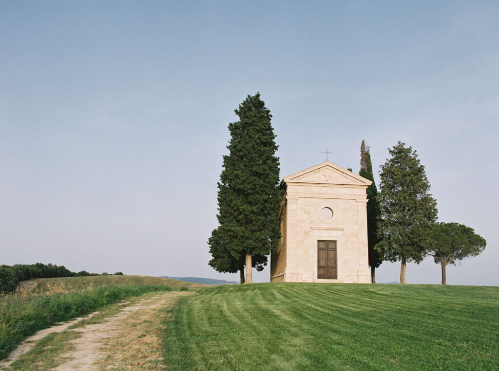 Chapel Vitaleta, Val d'Orcia, Tuscany